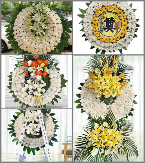 四川成都彭州市桂花镇丰乐社区花圈速递